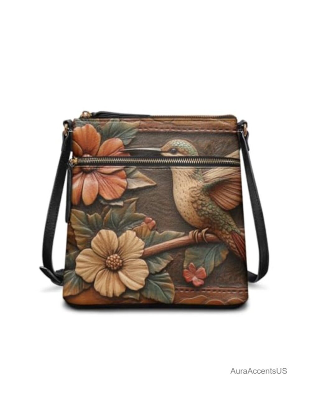 Sannovo Leather Women Crossbody Hobo Bag Satchel Purse Adjustable Strap